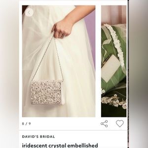 David’s Bridal Clutch Purse